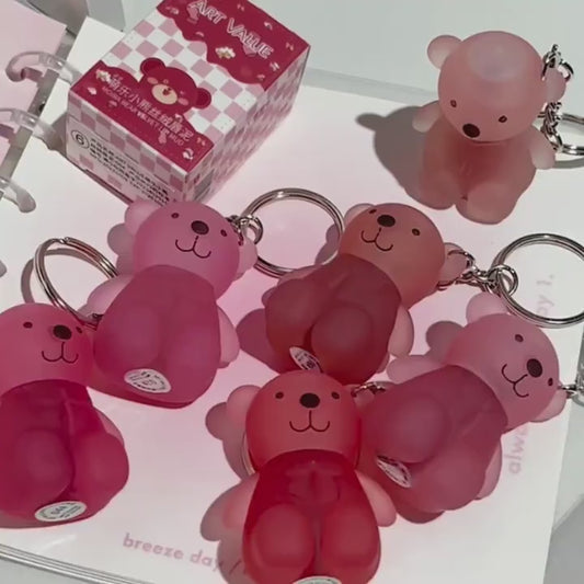 2 in 1 Keychain Bear Matte Lipstick (Pack of 2, Assorted)
