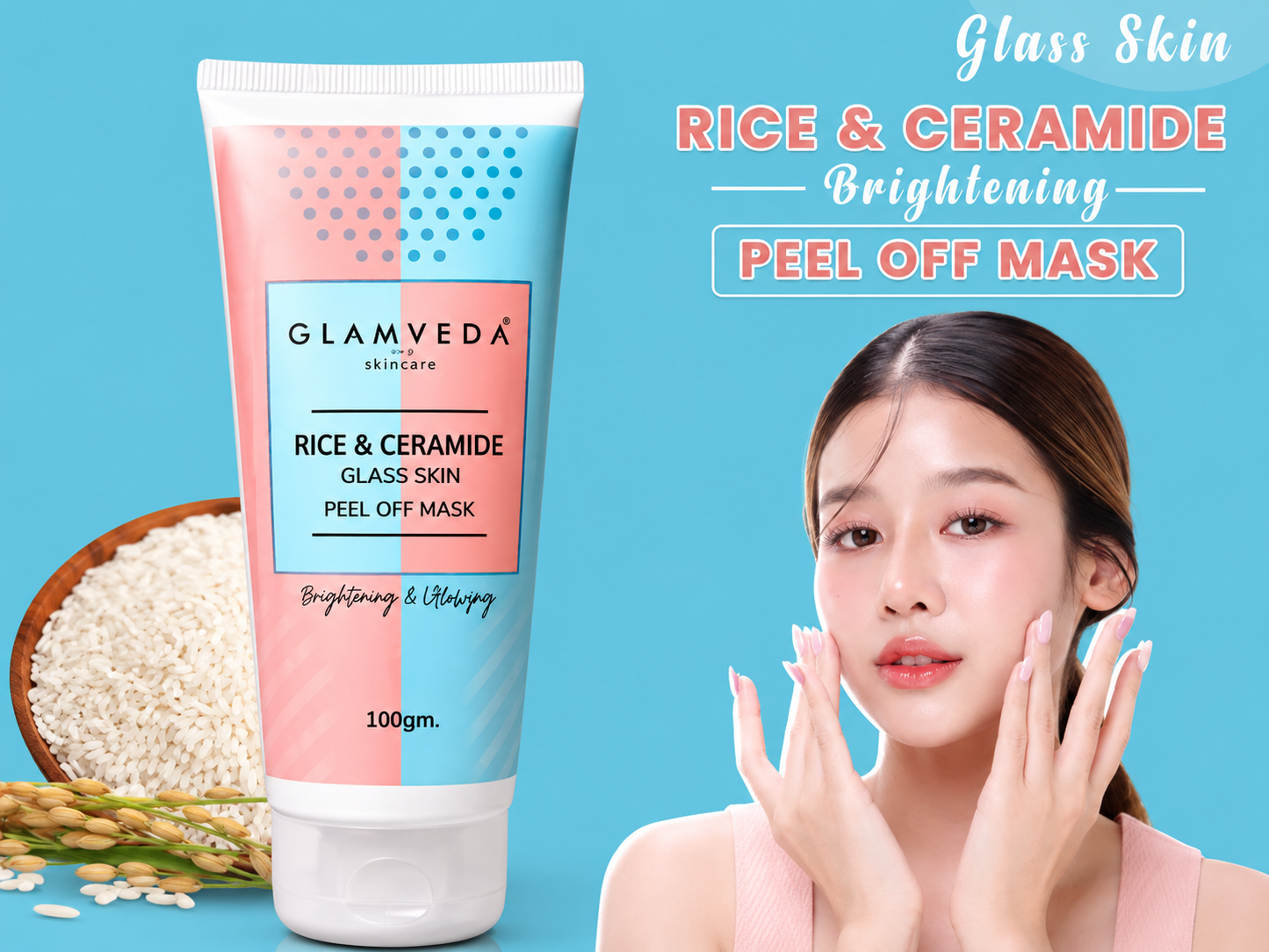 ✨ Rice & Ceramide Glass Skin Peel Off Mask ✨