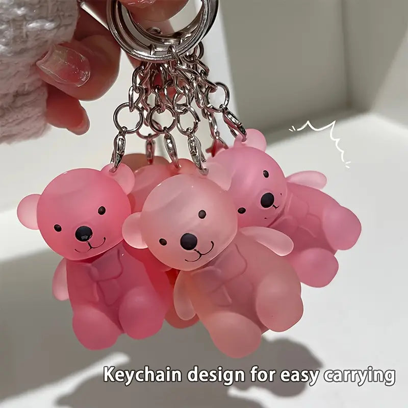 2 in 1 Keychain Bear Matte Lipstick (Pack of 2, Assorted)